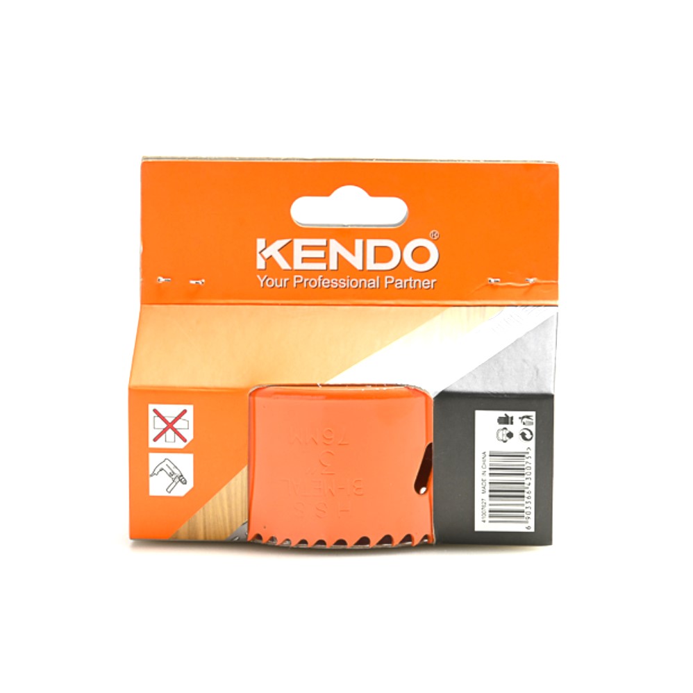 KENDO 41007627 โฮลซอเจาะเหล็ก 76 mm. (1 ชิ้น/แพ็ค) แบบลึก
