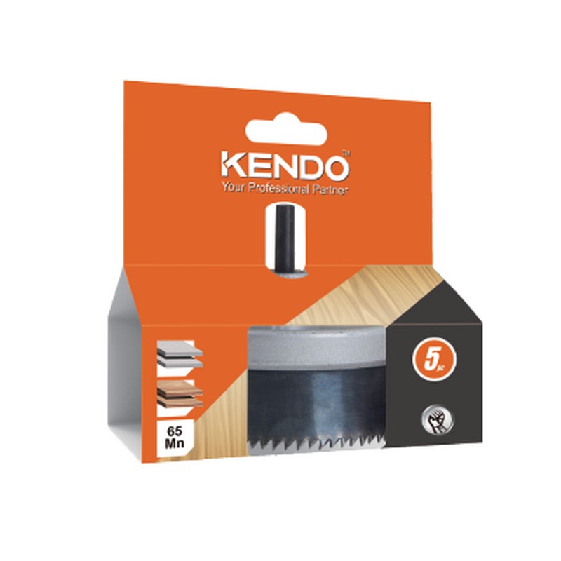 SKI - สกี จำหน่ายสินค้าหลากหลาย และคุณภาพดี | KENDO 42100127 โฮลซอเจาะไม้ 5 ใบชุด 60/67/74/81/95mm × 38mm