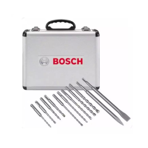 SKI - สกี จำหน่ายสินค้าหลากหลาย และคุณภาพดี | BOSCH ชุดดอกสว่านโรตารี่ SDS-Plus พร้อมกระเป๋า 11 ตัวชุด 2608578765
