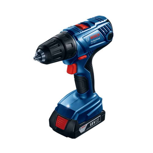 SKI - สกี จำหน่ายสินค้าหลากหลาย และคุณภาพดี | BOSCH GSR180-LI สว่านไขควงไร้สายแบตเตอรี่ 18V 2x1.5Ah #06019F81K0