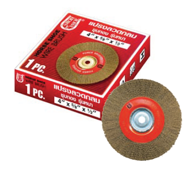 SKI - สกี จำหน่ายสินค้าหลากหลาย และคุณภาพดี | Horse Shoe แปรงลวดกลมชุบทอง 8นิ้วx5/8นิ้วx5/8นิ้ว (111110)