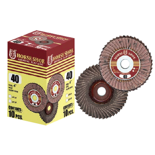 SKI - สกี จำหน่ายสินค้าหลากหลาย และคุณภาพดี | Horse Shoe ผ้าทรายเรียงซ้อนแบบอ่อน 4นิ้ว #400 (012830) (10อัน/กล่อง)