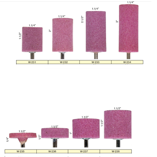 SKI - สกี จำหน่ายสินค้าหลากหลาย และคุณภาพดี | SIAS หินแต่งแม่พิมพ์ W-234 (ราคาต่อลูก , 1 กล่อง มี 6 ลูก)