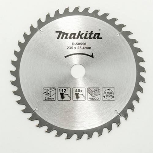 SKI - สกี จำหน่ายสินค้าหลากหลาย และคุณภาพดี | MAKITA D-50550 ใบเลื่อยวงเดือน 9นิ้วx40T รู 25.4mm.