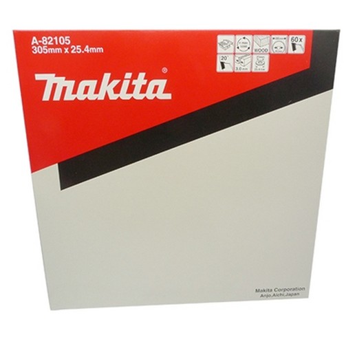 SKI - สกี จำหน่ายสินค้าหลากหลาย และคุณภาพดี | MAKITA #A-82105 ใบเลื่อยวงเดือนติดคาร์ไบด์ 12นิ้วx60T ตัดไม้
