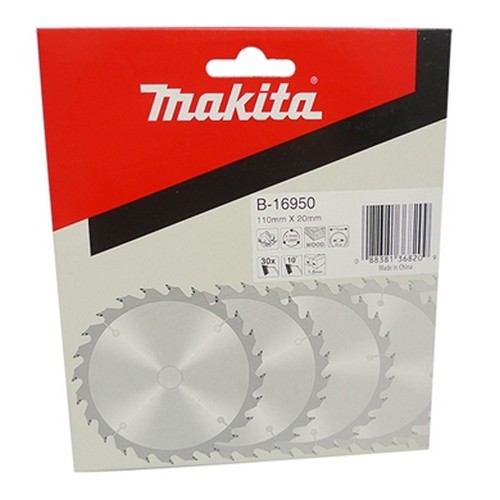 SKI - สกี จำหน่ายสินค้าหลากหลาย และคุณภาพดี | MAKITA #B-16950 ใบเลื่อยวงเดือนติดคาร์ไบด์ 4นิ้วx30T ตัดไม้