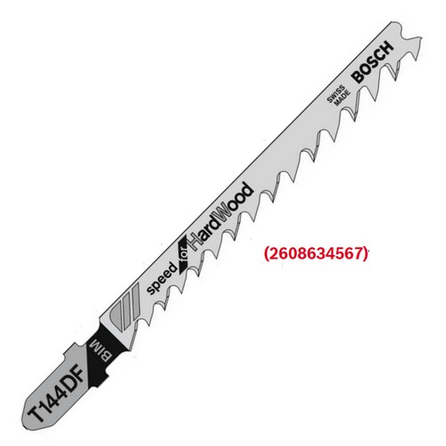 SKI - สกี จำหน่ายสินค้าหลากหลาย และคุณภาพดี | BOSCH T144DF ใบเลื่อยจิ๊กซอตัดไม้ ตัดหนา 5-50 มิล เร็ว ไม้แข็ง #2608634567 (5ใบ/แผง)