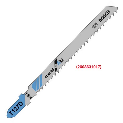 SKI - สกี จำหน่ายสินค้าหลากหลาย และคุณภาพดี | BOSCH T127D ใบเลื่อยจิ๊กซอตัดอลูมิเนียม ตัดหนา 3-15 มิล #2608631017 (5ใบ/แผง)