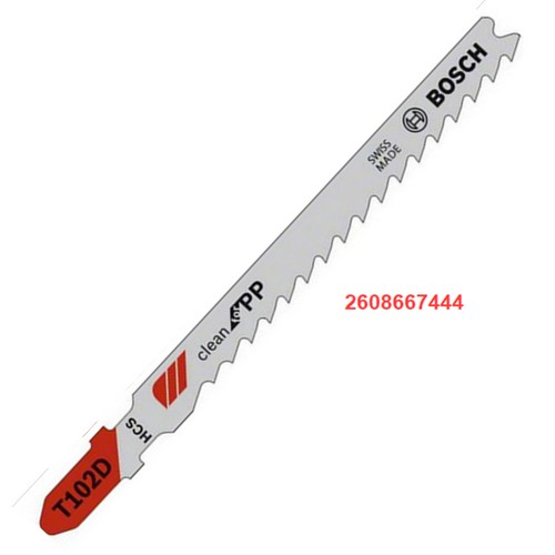 SKI - สกี จำหน่ายสินค้าหลากหลาย และคุณภาพดี | BOSCH T102D ใบเลื่อยจิ๊กซอ FOR PP #2608667444 (5ใบ/แพ็ค)