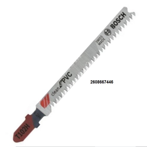 BOSCH T102H ใบเลื่อยจิ๊กซอ FOR PVC #2608667446 (5ใบ/แพ็ค)