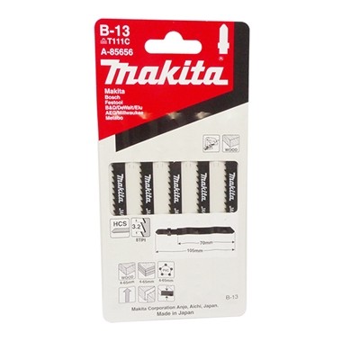 SKI - สกี จำหน่ายสินค้าหลากหลาย และคุณภาพดี | MAKITA ใบเลื่อยจิ๊กซอ #B-13 (A-85656) [5ใบ/แพ็ค]