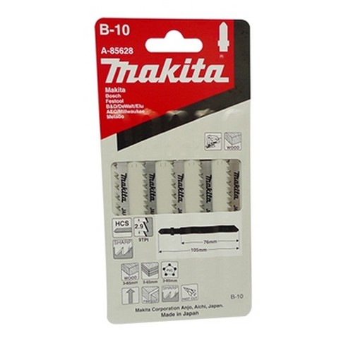 SKI - สกี จำหน่ายสินค้าหลากหลาย และคุณภาพดี | MAKITA ใบเลื่อยจิ๊กซอ #B-10 (A-85628) [ 5ใบ/แพ็ค]