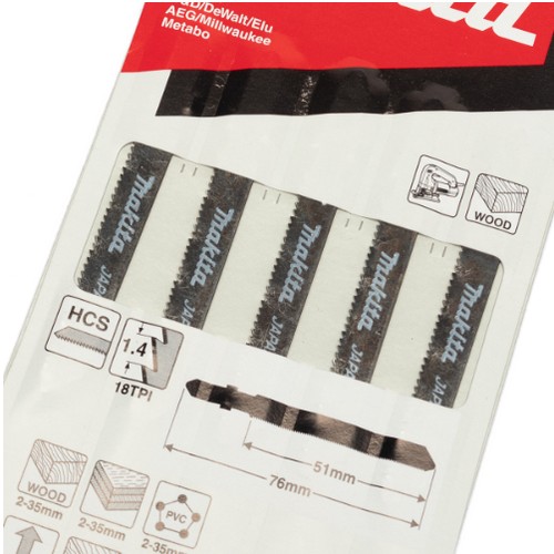 SKI - สกี จำหน่ายสินค้าหลากหลาย และคุณภาพดี | MAKITA ใบเลื่อยจิ๊กซอ #B-14 (A-85662) [ 5ใบ/แพ็ค]