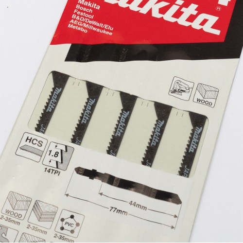 MAKITA ใบเลื่อยจิ๊กซอ #B-18 (A-85709) [ 5ใบ/แพ็ค]