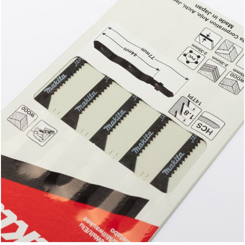 MAKITA ใบเลื่อยจิ๊กซอ #B-18 (A-85709) [ 5ใบ/แพ็ค]