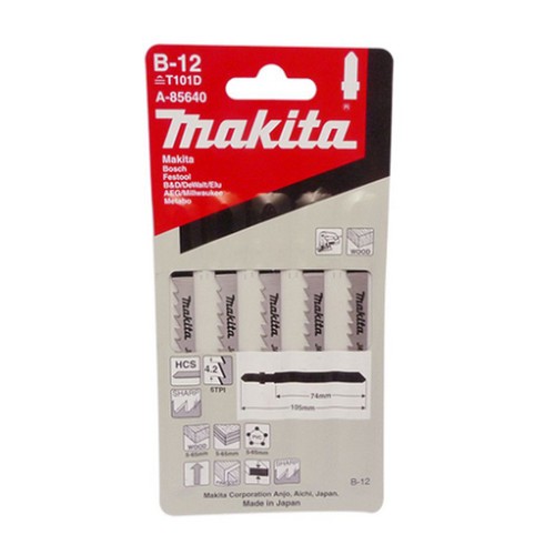 SKI - สกี จำหน่ายสินค้าหลากหลาย และคุณภาพดี | MAKITA ใบเลื่อยจิ๊กซอ #B-12 (85640) [ 5ใบ/แพ็ค]