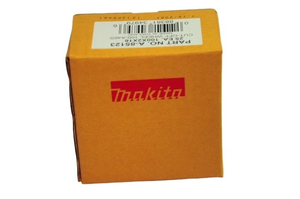 MAKITA แผ่นตัดเหล็ก 4นิ้ว (25ใบ/กล่อง) (100x2x16) A46SBF (A85123)