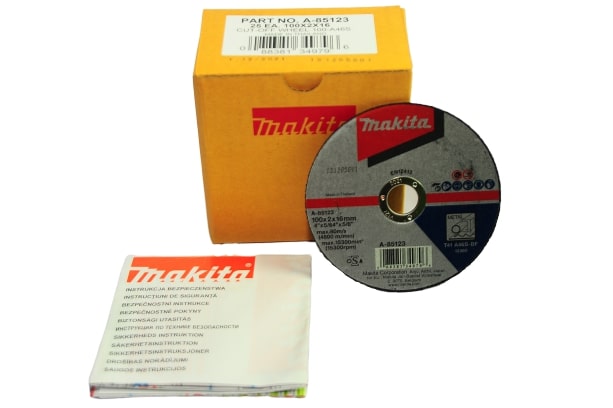 MAKITA แผ่นตัดเหล็ก 4นิ้ว (25ใบ/กล่อง) (100x2x16) A46SBF (A85123)