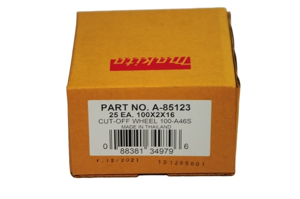 MAKITA แผ่นตัดเหล็ก 4นิ้ว (25ใบ/กล่อง) (100x2x16) A46SBF (A85123)