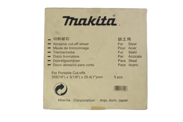 MAKITA A-89545 แผ่นตัดเหล็ก 14นิ้ว (25แผ่น/กล่อง)