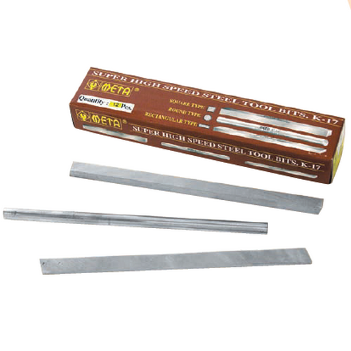 SKI - สกี จำหน่ายสินค้าหลากหลาย และคุณภาพดี | META มีดกลึงกลม เกรดK17 8นิ้วx10.0 mm. (6อัน/กล่อง) (150370)