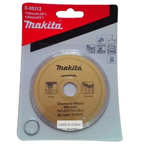 SKI - สกี จำหน่ายสินค้าหลากหลาย และคุณภาพดี | MAKITA D-05212 ใบเพชรตัดน้ำ แท้ 4นิ้ว (MP003250) แผ่นเรียบสีทอง ตัดคอนกรีต กระเบื้อง หินอ่อน