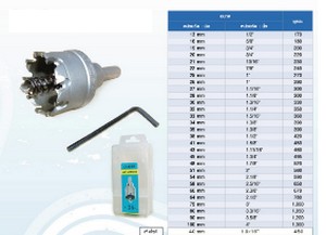 HASHIMOTO โฮลซอเจาะสแตนเลส 30 mm (1.3/16นิ้ว)