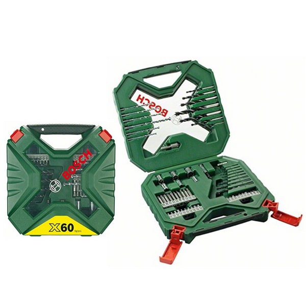 SKI - สกี จำหน่ายสินค้าหลากหลาย และคุณภาพดี | BOSCH 2607010611 ดอกสว่าน+ดอกไขควง 60 ตัวชุด X-Line