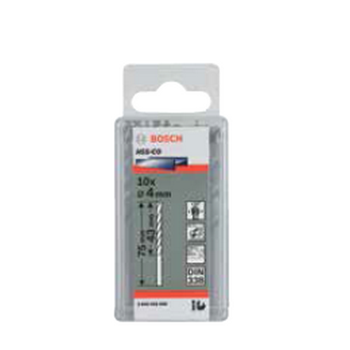 SKI - สกี จำหน่ายสินค้าหลากหลาย และคุณภาพดี | BOSCH ดอกเจาะสแตนเลส 5.0mm แบบกล่อง(10ดอก/แพ็ค) #2608585885 HSS-Co 135