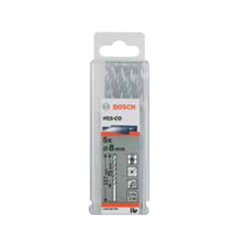 SKI - สกี จำหน่ายสินค้าหลากหลาย และคุณภาพดี | BOSCH ดอกเจาะสแตนเลส 11.0mm แบบกล่อง(5ดอก/แพ็ค) #2608585901 HSS-Co 135