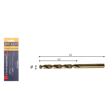 SKI - สกี จำหน่ายสินค้าหลากหลาย และคุณภาพดี | MEXCO ดอกสว่านเจาะสแตนเลส 10.55 มิล (โคบอลท์)