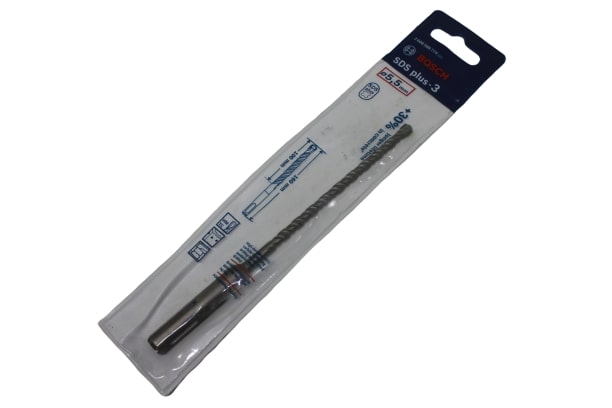 SKI - สกี จำหน่ายสินค้าหลากหลาย และคุณภาพดี | BOSCH ดอกโรตารี่ SDS PLUS-3 (B8) 5.5x160mm. #2608588774 (2608 684604)