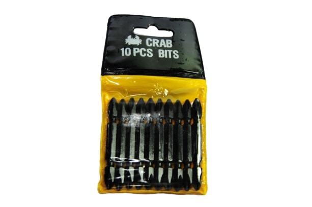 ตราปู CR665 ดอกไขควงลม หัวแฉก 2 หัว #2x65 mm. แกน 1/4นิ้ว (10ดอก/แพ็ค)