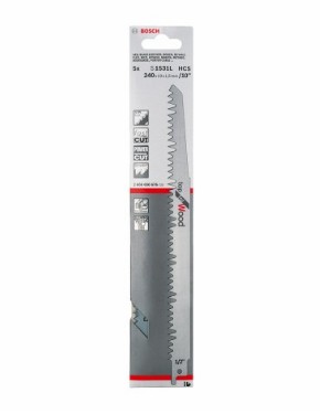 SKI - สกี จำหน่ายสินค้าหลากหลาย และคุณภาพดี | BOSCH S1531L ใบเลื่อยไม้ ตัดหนาน้อยกว่า 190 มิล #2608650613 (2ใบ/แผง)