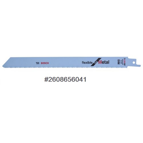 BOSCH S1122BF ใบเลื่อยเหล็ก ตัดหนา 3-8 มิล #2608656041 (2ใบ/แผง) for GSA1300PCE