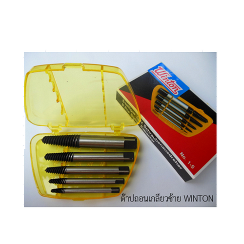 SKI - สกี จำหน่ายสินค้าหลากหลาย และคุณภาพดี | WINTON ต๊าปถอนเกลียวซ้าย 5 ตัวชุด (BJP) 1/8-9/16