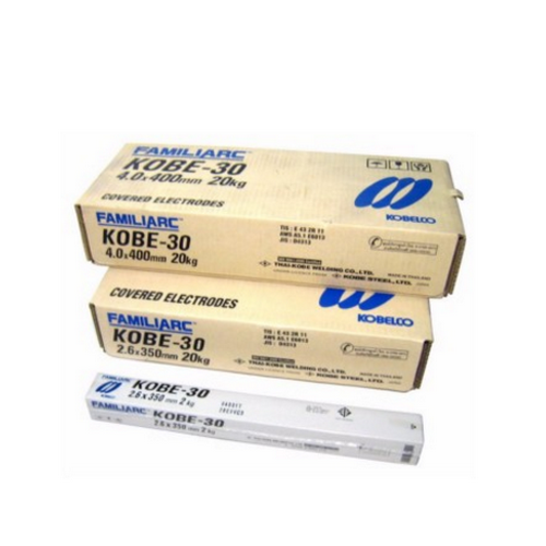 SKI - สกี จำหน่ายสินค้าหลากหลาย และคุณภาพดี | KOBE ลวดเชื่อม โกเบ(กล่องขาว) KOBE-30 2.6มม. (2กก./กล่อง 20กก./ลัง) AWS.E6013