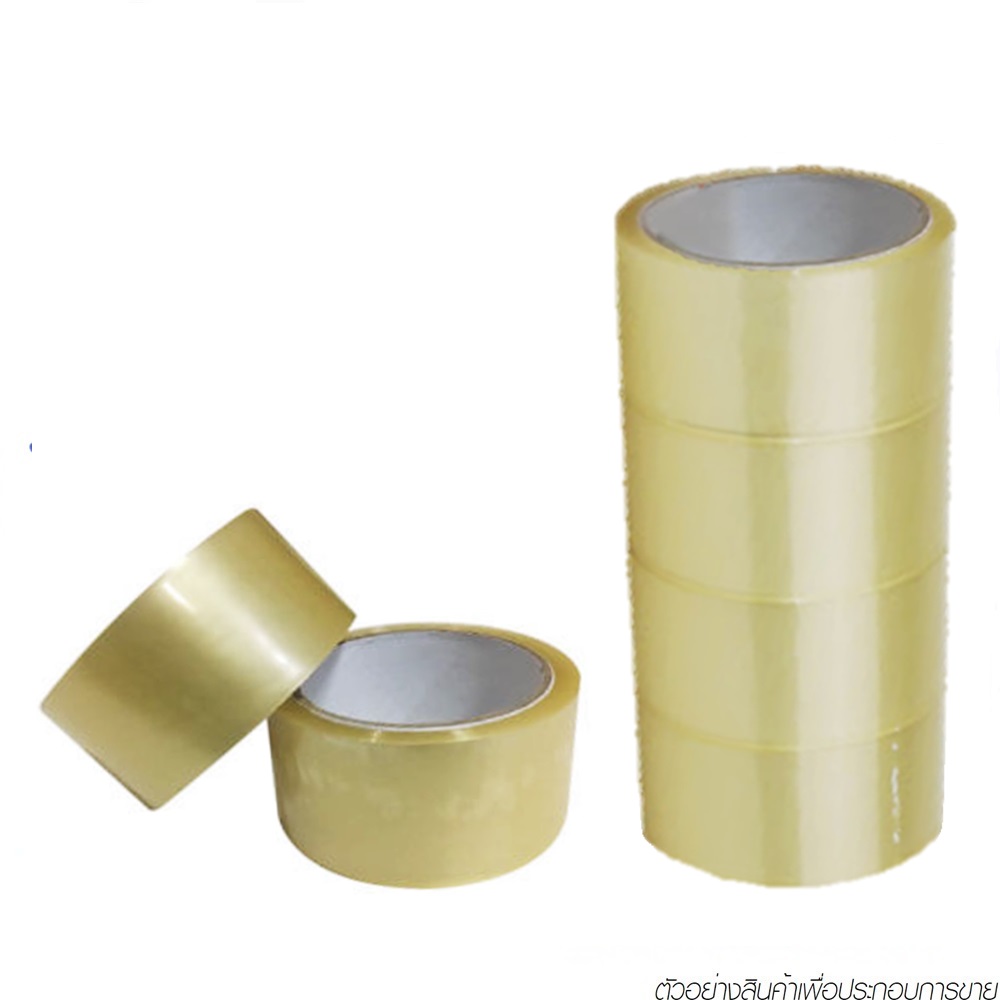OPP เทปติดกล่อง 48mm.x45 หลา สีใส แกนขาว แบบม้วน [72ม้วน/ลัง]