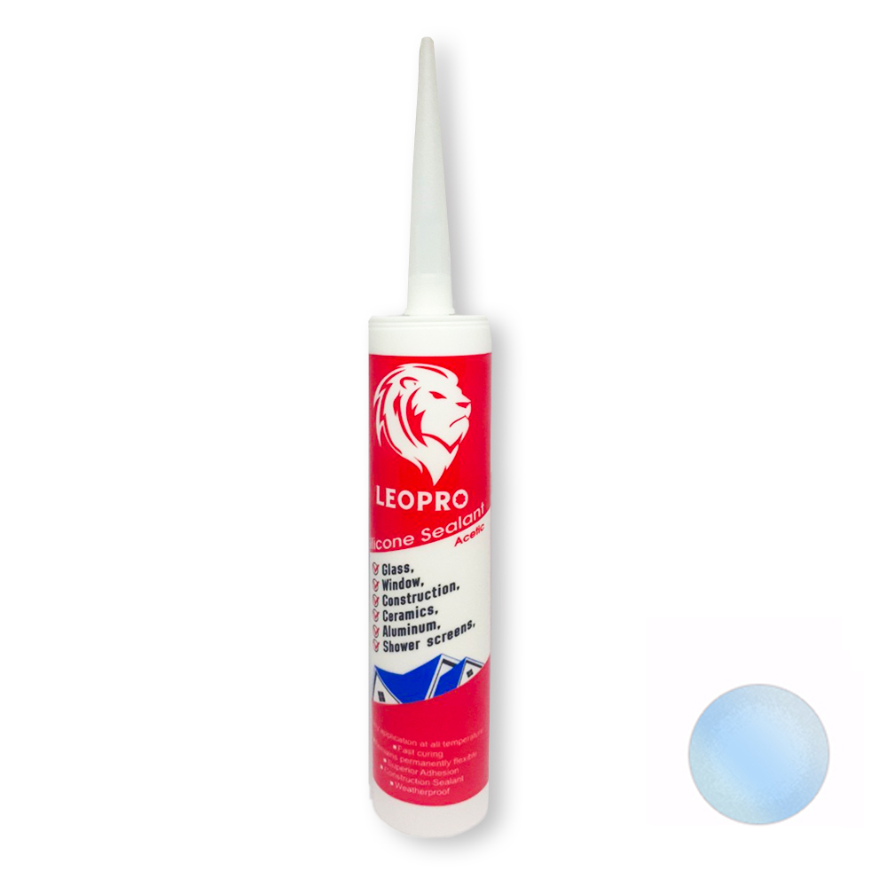 SKI - สกี จำหน่ายสินค้าหลากหลาย และคุณภาพดี | LEOPRO LP43021 กาวซิลิโคน สีใส 270 g. (25หลอด/กล่อง)