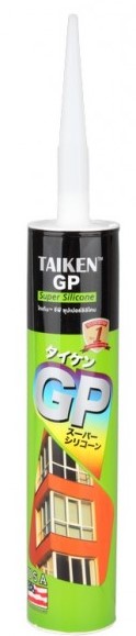 TAIKEN GP ซิลิโคน สีใส หลอดสีเขียว(25หลอด/กล่อง)