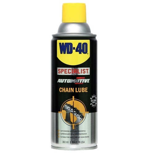 SKI - สกี จำหน่ายสินค้าหลากหลาย และคุณภาพดี | WD40 W051-0430 สเปรย์หล่อลื่นโซ่ Chain Lube (12กป./ลัง)