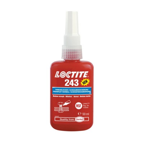 SKI - สกี จำหน่ายสินค้าหลากหลาย และคุณภาพดี | LOCTITE #23962 กาว 243 50ml. THREADLOCKER 243 ล็อคน๊อต (สีฟ้า) (10ขวด/กล่อง)