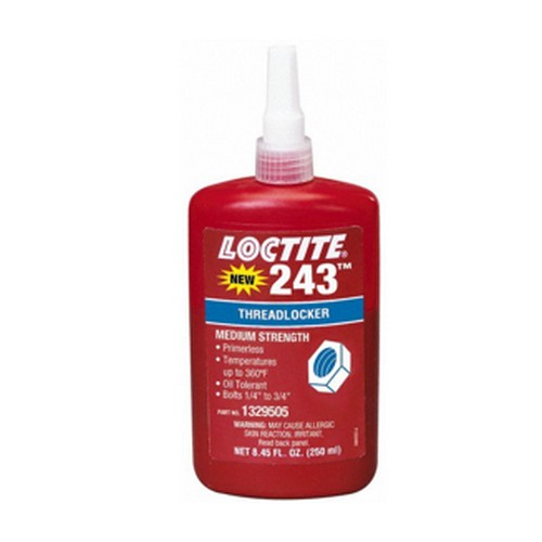 SKI - สกี จำหน่ายสินค้าหลากหลาย และคุณภาพดี | LOCTITE #44094 กาว 243 250ml. THREADLOCKER 243 ล็อคน๊อต (สีฟ้า) (ราคาต่อขวด , 1 กล่อง มี 2 ขวด)