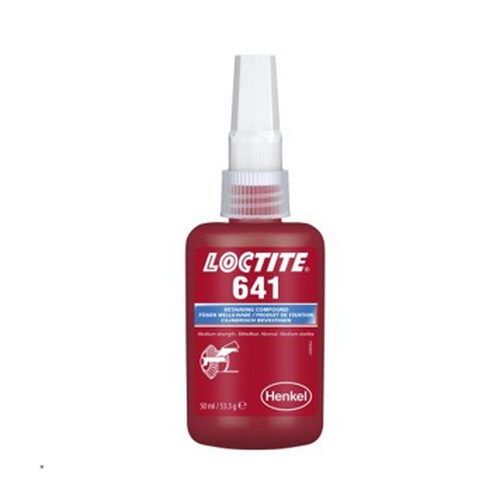 SKI - สกี จำหน่ายสินค้าหลากหลาย และคุณภาพดี | LOCTITE #31006 กาว 641 50ml. BEARING FIT 641 (สีเหลือง) (ราคาต่อขวด , 1 กล่อง มี 10 ขวด)