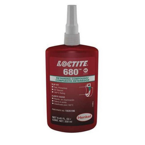 SKI - สกี จำหน่ายสินค้าหลากหลาย และคุณภาพดี | LOCTITE #23417 กาว 680 250ml. RETAINING COMPOUND 680 ล็อคเพลาลูกปืนเข้มข้นพิเศษ (สีเขียว) (2ขวด/กล่อง)