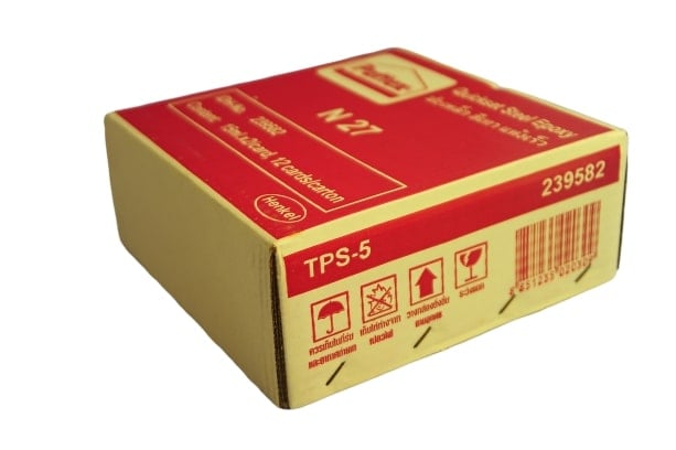 DURO TPS-5 (PATTEX) #27 กาวติดเหล็กหลอดคู่ สีเหล็ก แห้งเร็ว