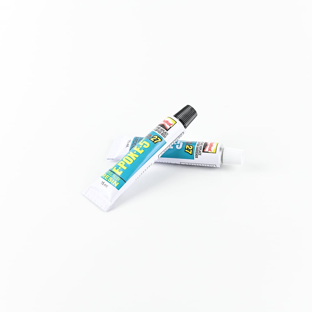 DURO TPS-5 (PATTEX) #27 กาวติดเหล็กหลอดคู่ สีเหล็ก แห้งเร็ว