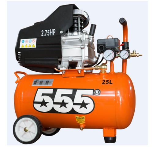 SKI - สกี จำหน่ายสินค้าหลากหลาย และคุณภาพดี | 555 SNC-2525 ปั๊มลมโรตารี่ HYBRID 2.5HP ถัง 25L.พร้อม quick coupler**