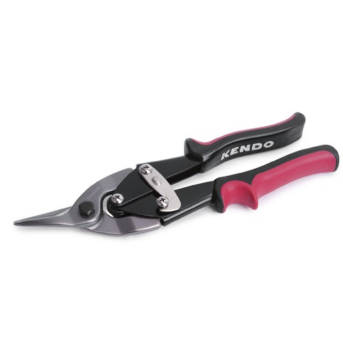 SKI - สกี จำหน่ายสินค้าหลากหลาย และคุณภาพดี | KENDO 30812 กรรไกรตัดโลหะ โค้งซ้าย (ด้ามแดง) 250mm (10นิ้ว)