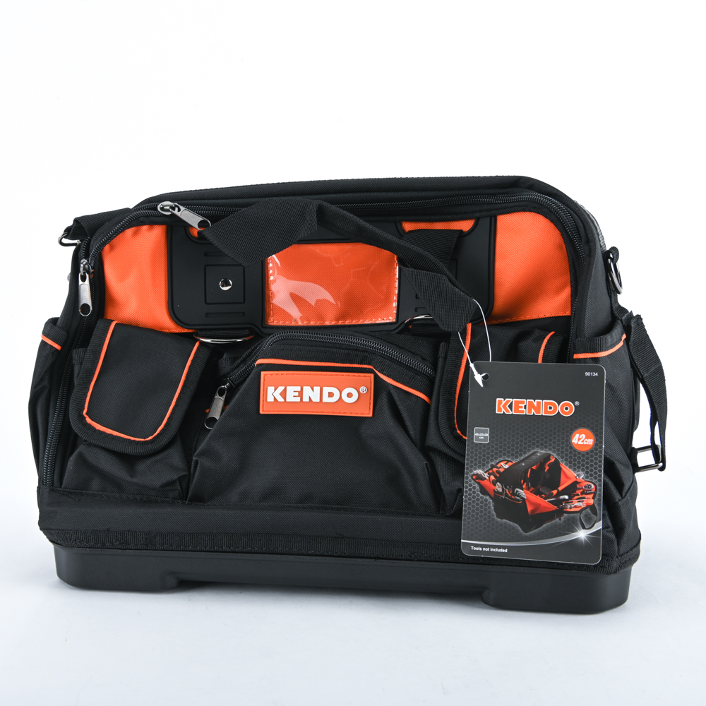 SKI - สกี จำหน่ายสินค้าหลากหลาย และคุณภาพดี | KENDO 90134 กระเป๋าสะพายใส่เครื่องมือ 42x22x28cm